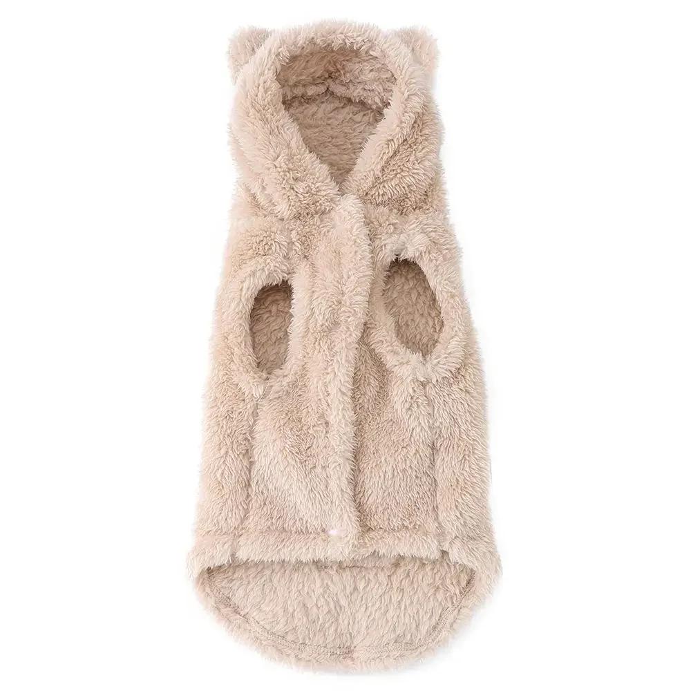 

Fashion Plush Dog Hoodies Coat Winter Warm Dog Clothes Rabbit Pattern Cat Jacket Cute Solid Puppy Hoodies Bichon Pet Jacket Coat XS（old）
