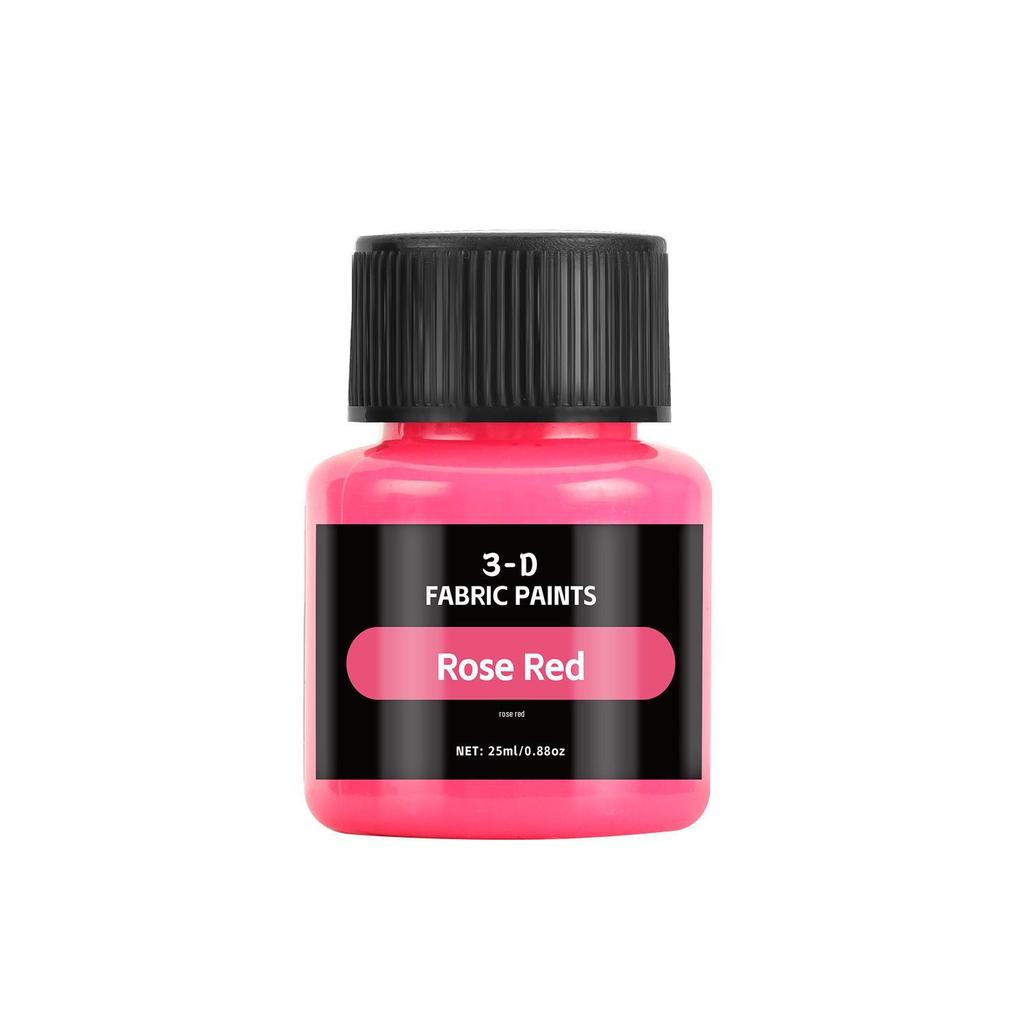 12-kleurig Textielpigmenten Set (25ml) voor doe-het-zelf Glas, Graffiti, Aquarel, Gouache en Acrylverf
