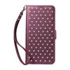 Suitable for Samsung S26 Ultra flip phone case with card slot, A37 5G diamond-studded starry sky protective case
