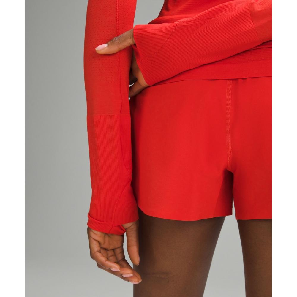 Lululemon Swiftly Tech Long Sleeve Shirt 2.0  Hip Length Hot Heat Hot Heat