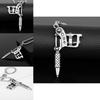 Tattoo Machine Shape Geometric Pendant Necklace With Alloy Charm For Travel Gifts