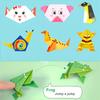 Colorful Origami Set Including 54 Sheet Double-Sided Origami And Instruction Booklet Suitable for DIY Art And Craft Holiday Gift