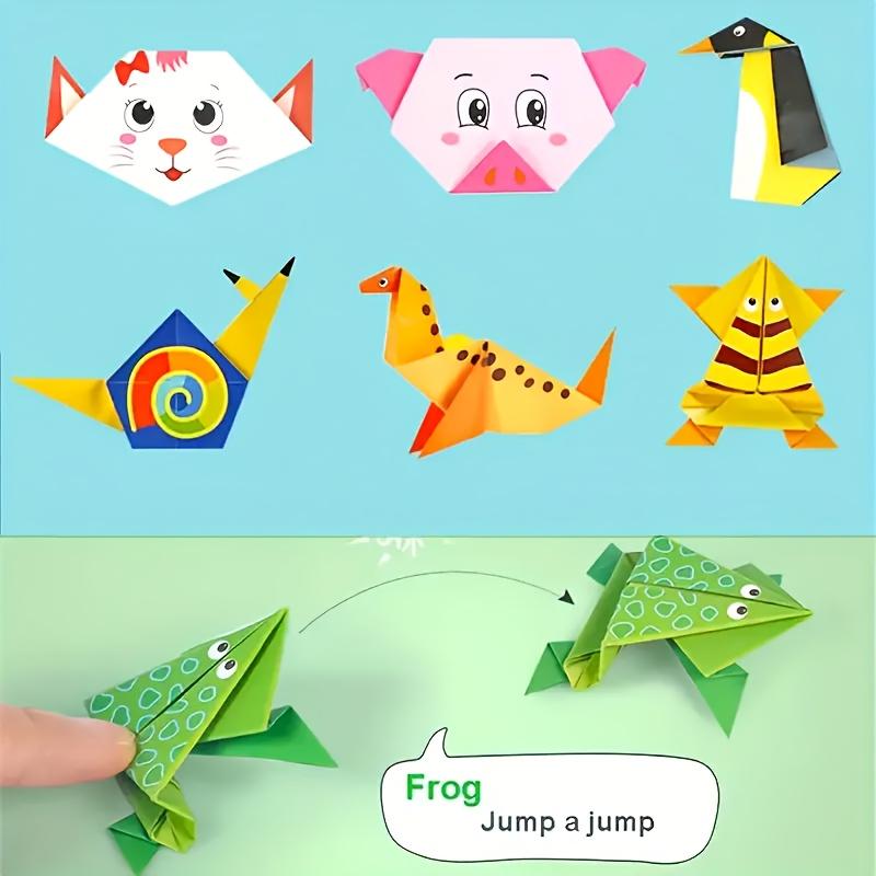 Colorful Origami Set Including 54 Sheet Double-Sided Origami And Instruction Booklet Suitable for DIY Art And Craft Holiday Gift