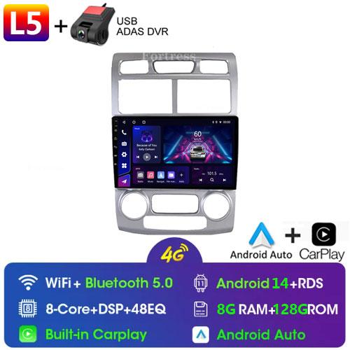 Fortress  Android 10 Car Radio For Kia Sportage 2 2004 2005 2006 2007-2010 Android Auto Multimedia Player Stereo BT 2din DVD HU