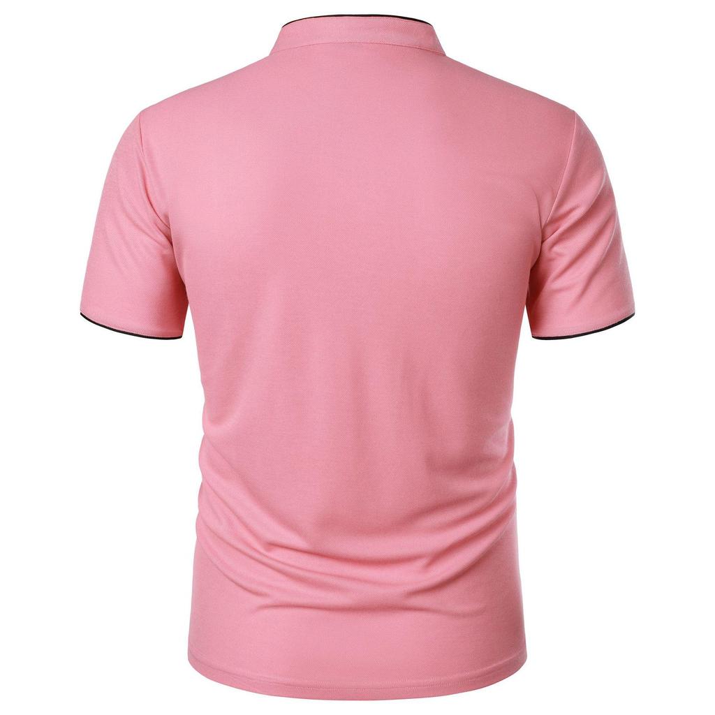 New Men's Fashion Slim Fit Short-Sleeve Solid Color Summer T-Shirt