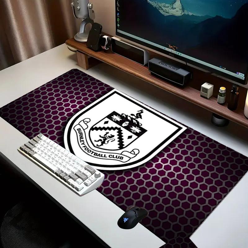 Football Club Burnley Mouse pad Office Desk Mat, Gaming Mouse Pad Mousepad, keyboard pad,Heavy-Duty Non-Slip Rubber Backing, Gift