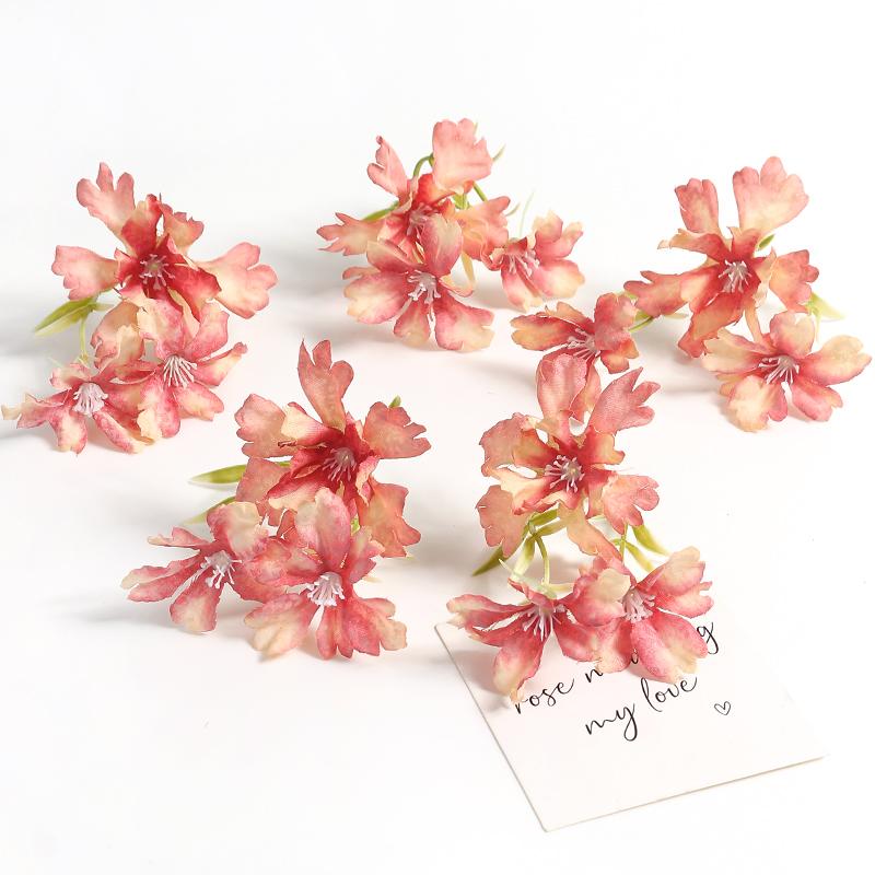 10/20Pcs Artificial Plant 10cm Simulation Flower Home Decoration Outdoor Garden Wedding Decor DIY Wreath Gift Box Accessories