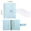 A7 Crocodile Pattern Leather Budget Binder Notebook Cash Envelopes System Set Binder Pockets Money Budget Saving Bill Organizer