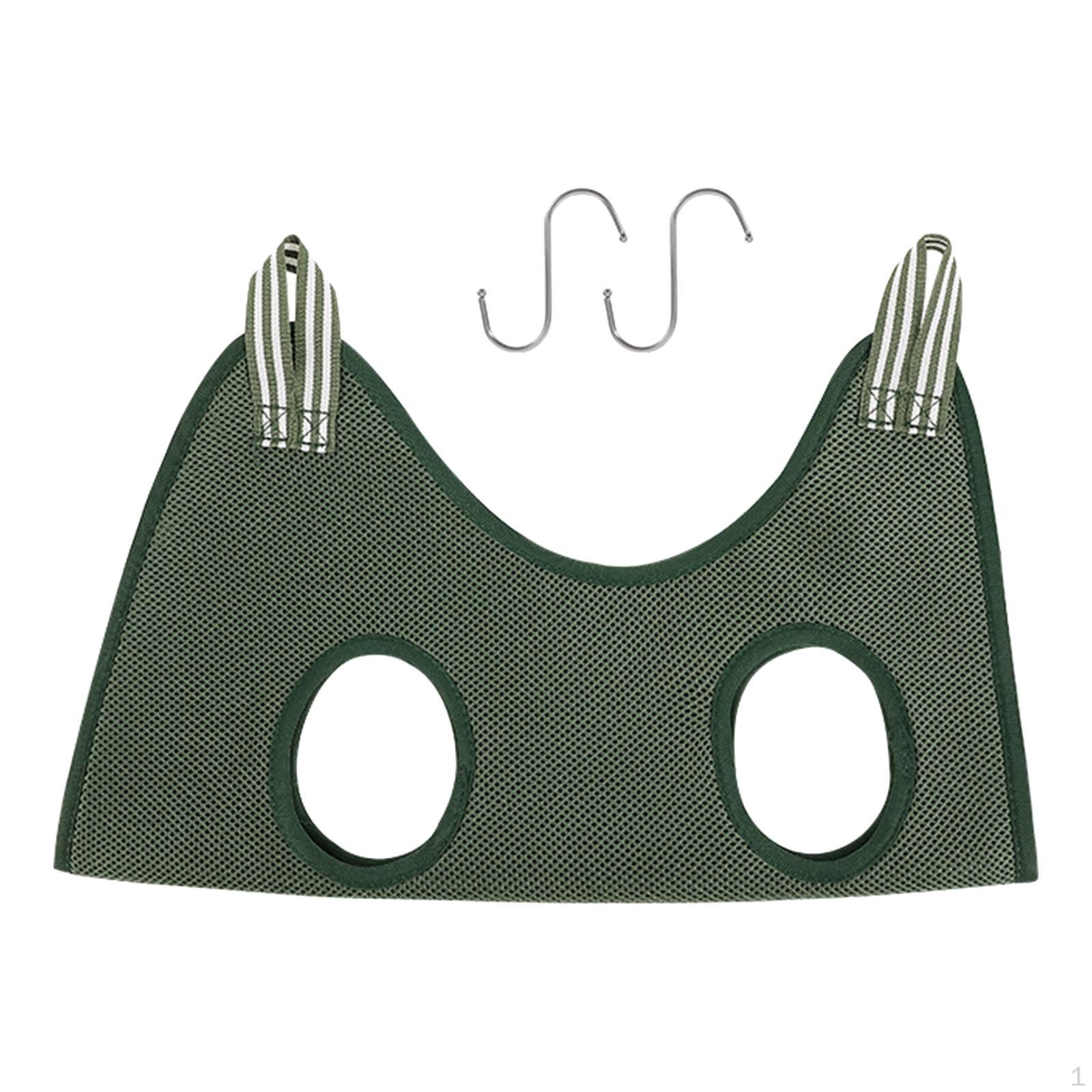 

Grooming Hammock Restraint Towel Bag Scratch Proof Hanging Dog Puppy for Bathing Clip Trimming Pets Medium green