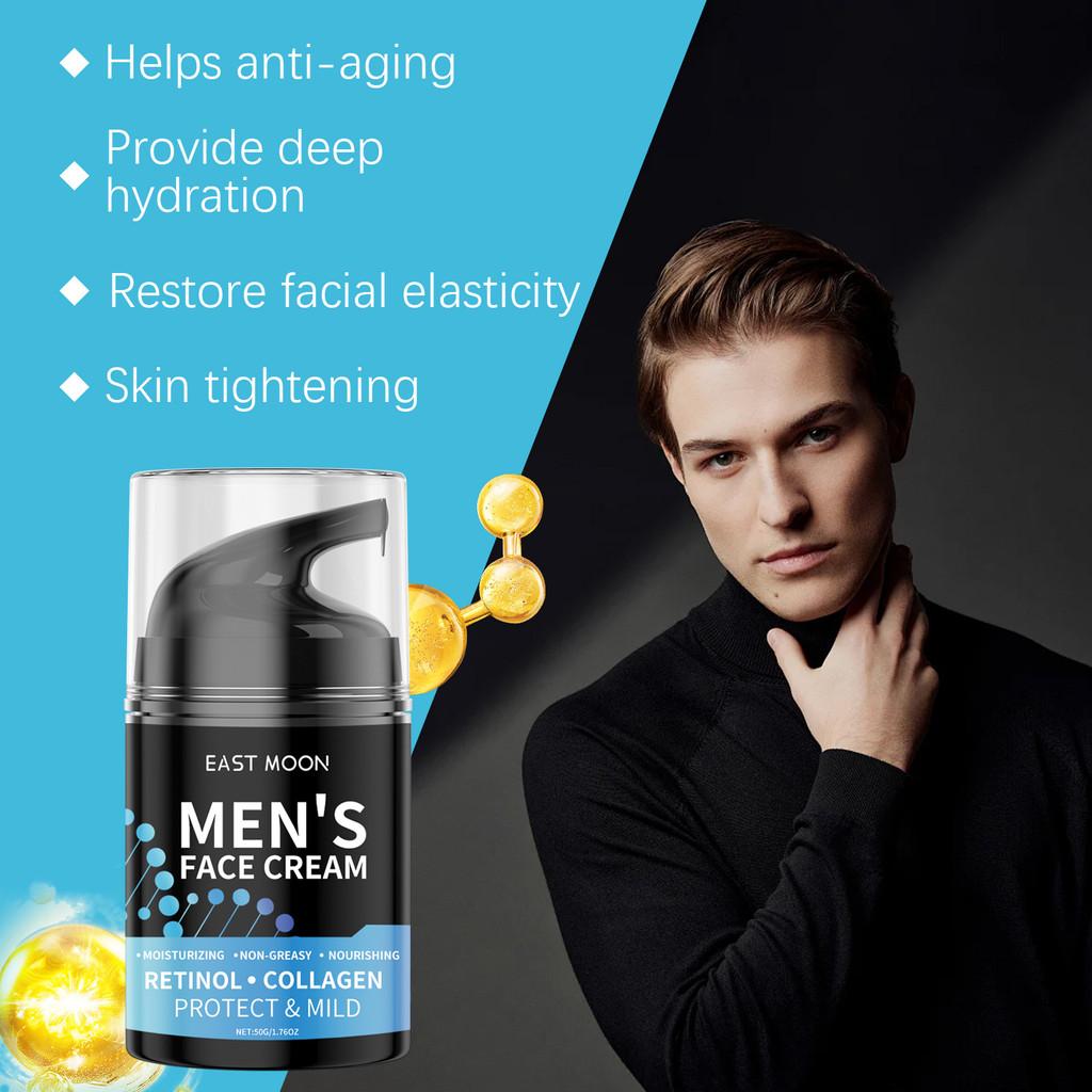 East Moon Men's Retinol Face Cream Nourishing Hydrating Moisturizer For Radiant Skin