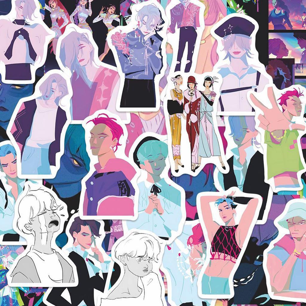 Comic Peripheral Shiny Sticker Pack Props, Suitable As A Gift