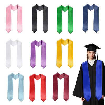 Estola de Graduación Lisa Unisex para Adultos de 72 Pulgadas Banda de Graduación Clase de 2026 para Eventos Académicos Corales Accesorios