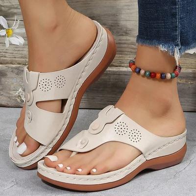 Women Sandals Orthopedic Wedge Heels Summer Slippers Shoes for Women 2025 Female Open Toed Beach Sandal Flip Flops Zapatos Mujer