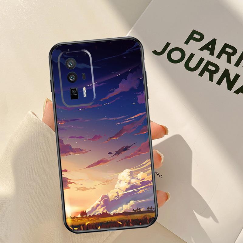 Anime Natura Landscape Case For Xiaomi 15 14 Ultra 13T 14T 15T Pro 17 Pro Max POCO X7 Pro X3 X5 X6 F5 F6 F7 F8 Coque