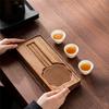 B97A-Solid Wood Walnut Tea Tray Dual-Purpose Dry And Wet Use Ideal For Tea Enthusiasts