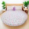 1PC Waterproof Round Cartoon Printed Bed Fitted Sheet with Elastic Single/Queen/King Mattress Cover (without Pillowcase)
