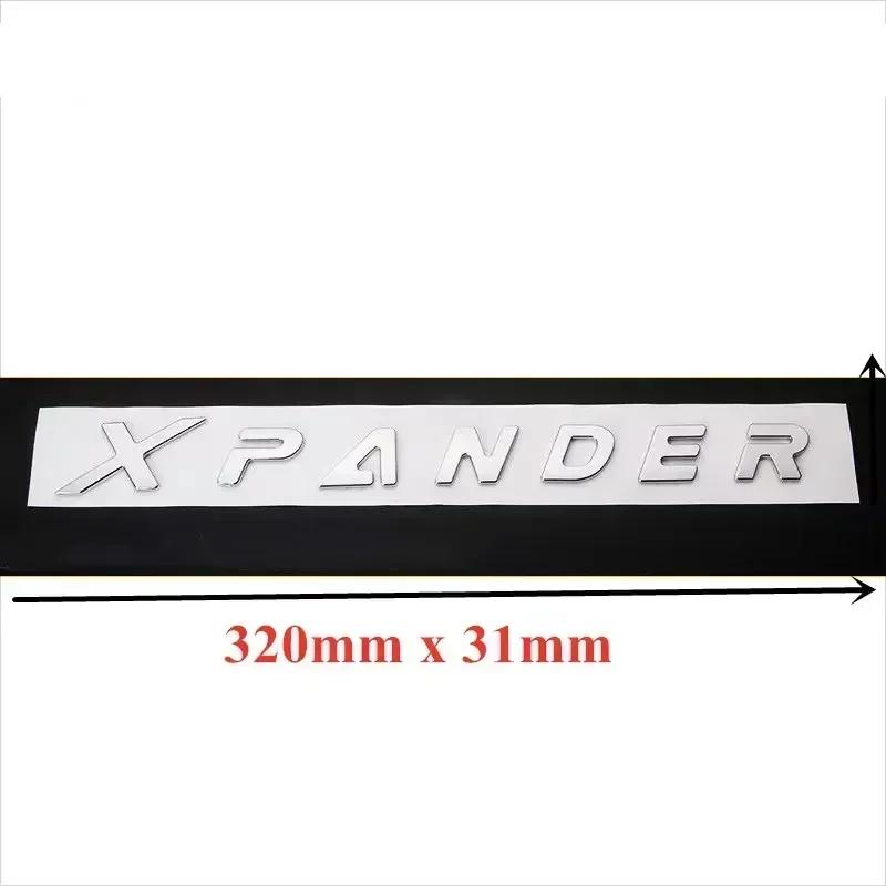 3D Raise ABS XPANDER Letters Car Front Hood Emblem Badge Rear Trunk Sticker Decals For Mitsubishi XPANDER Logo Accessories