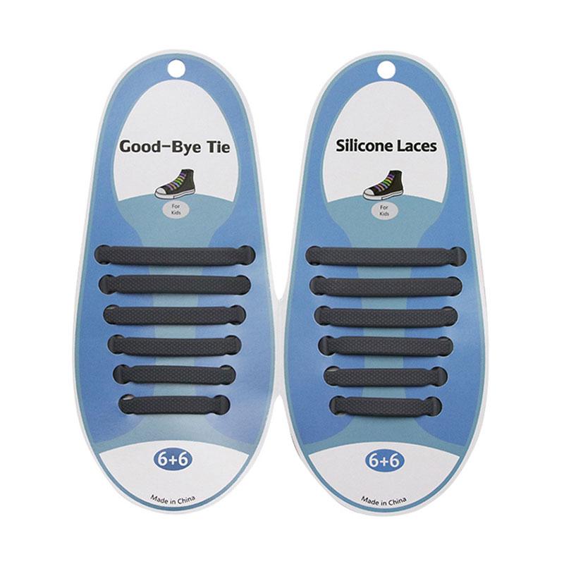 Silicone World Silicone Elastic Shoelaces Unisex Athletic No Tie Shoe Lace All Sneakers Fit Quick Shoe Lace For Adults Kids