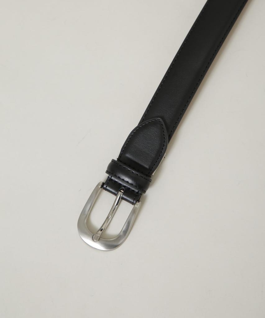 [Nano Universe] Split Leather Dress Belt Men's F Black 668-6150202