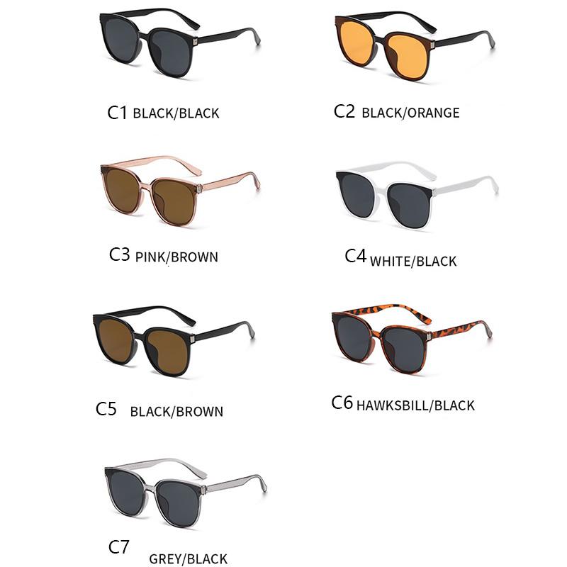 Simple square Korean style sunscreen sunglasses outdoor UV protection sunshade fashion trendy men women glasses