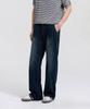 CREEDMENS Lead Half-Banding Single-Pleat Semi-Wide Denim Pants (Dark Blue)