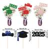 6Pcs Sided 2025 Graduation Party Centerpiece Sticks-Graduation Decorations Class
