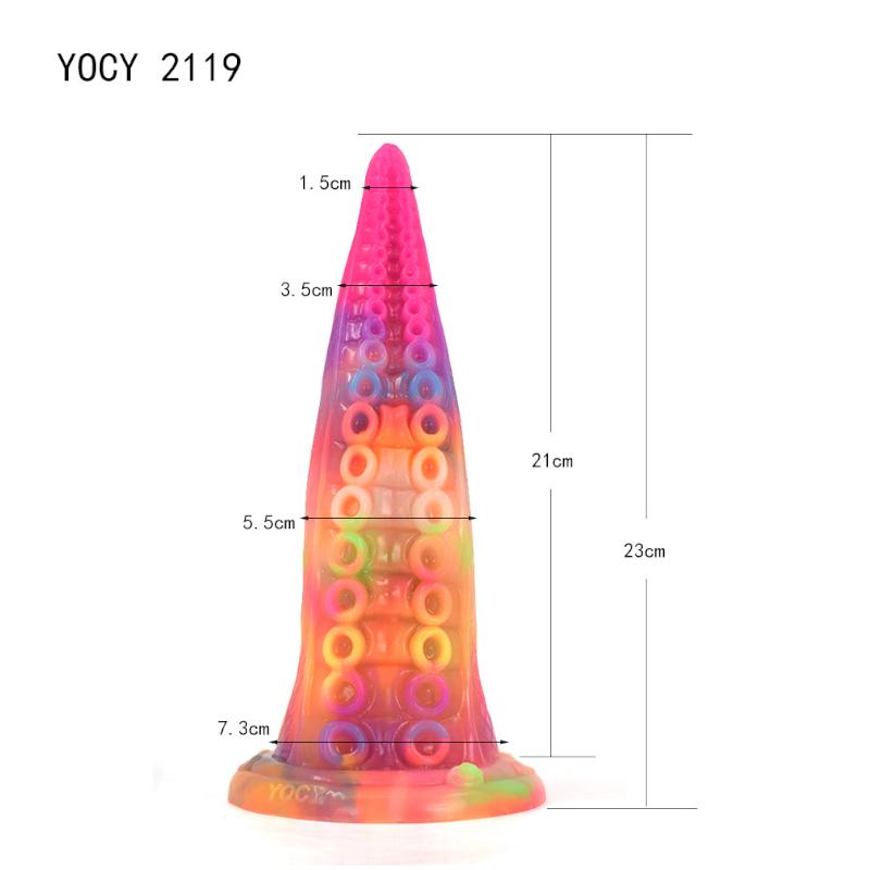Octopus Tentacles Glow In Dark 2119 Aw13 Fantasy Beast Mythical Advanced Dildo Men Women Fantasy Dildos