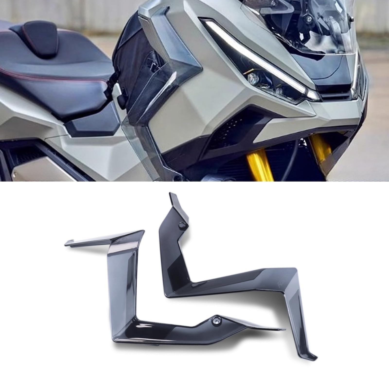 

For XADV750 xadv750 2025 Accessories Side Windshield Motorcycle Leg Guard Side Deflector Side Window Side Windshield (Smoky Gray) [Used]