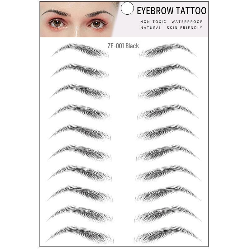 Zhengxiang 2025 Waterproof 6D Eyebrow Stickers - Realistic, Easy Makeup for a European, American, and Korean Style.
