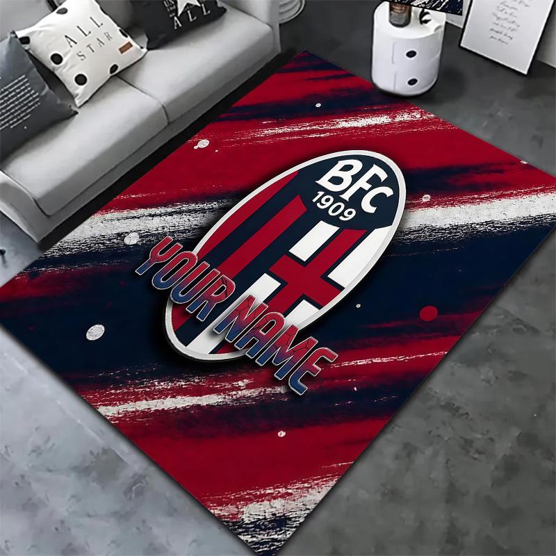 Bologna Fc Custom Name Carpet Rug For Living Room Bedroom Home Sofa Decoration Kids Play Nonslip Floor Mat