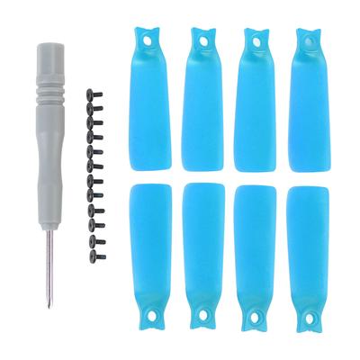 8 Stück Drohnenpropeller Geräuscharm Leicht Drohnenpropellerblätter für Flip-Drohne Blau