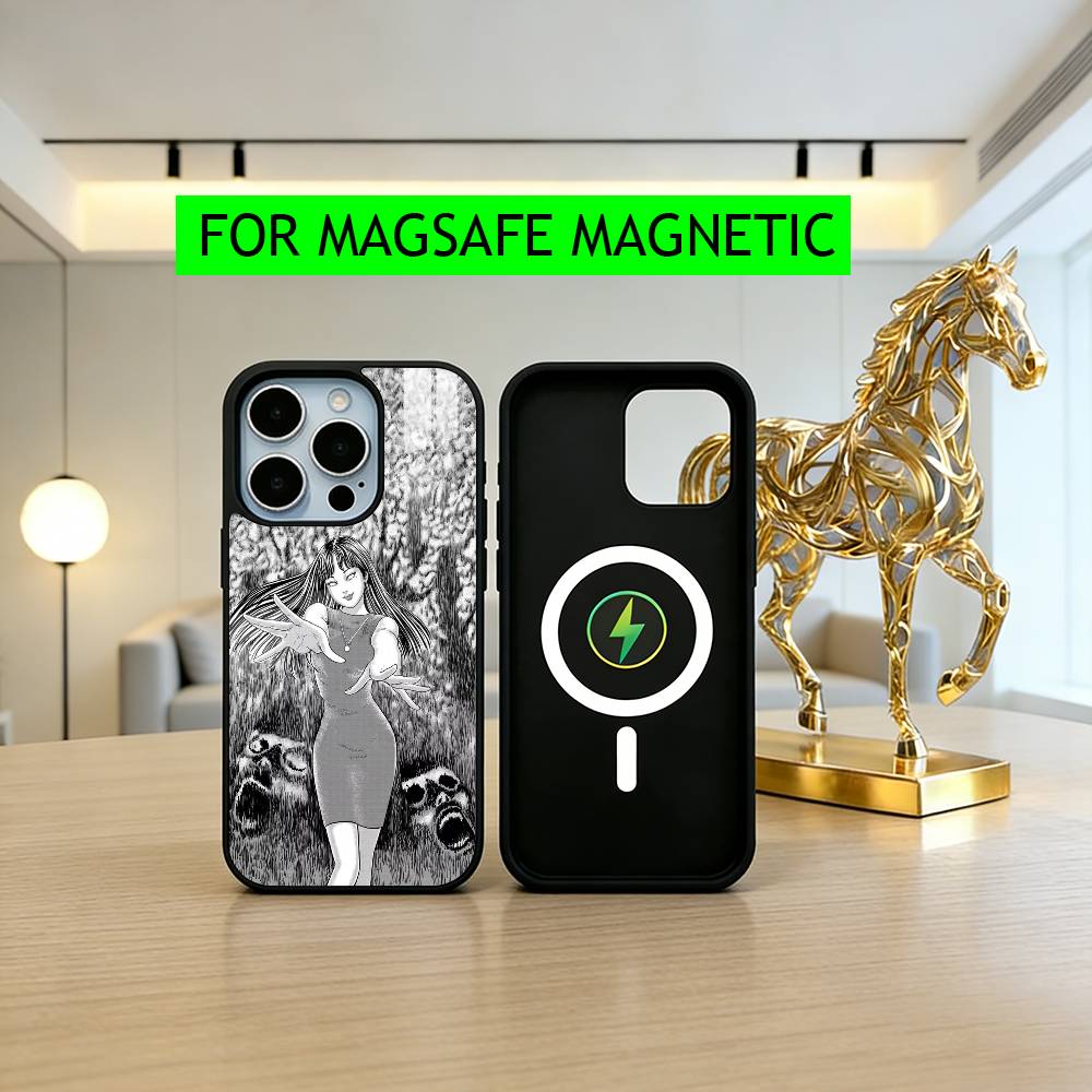

Comics J-Junji Ito T-Tomie-jit Phone Case For iPhone17,16,15,14,13,12,11 Plus,Pro Magnetic with Magsafe Wireless Charging iPhone13PROMAX