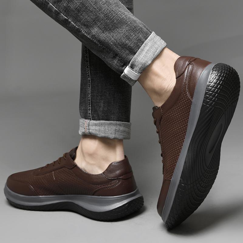 2024 neue Männer Schuhe Aus Echtem Leder Männer Business Schuhe Hohe Qualität Im Freien Männer Turnschuhe Männlichen Casual Schuhe Wandern Schuhe