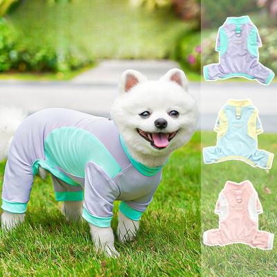 Katze All-inclusive Vierbeiner Frühling und Sommer Großhund Zubehör, Katze Eis-Seide Katzenweste, Sonnenschützende Hundekleidung, Haustierkleidung