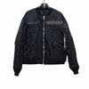 VTM Style 23FW Modell Alpha Racing Design Air Force Bomberjacke aus schwarzer Baumwolle für Herbst/Winter Wärme