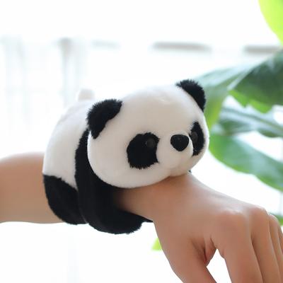 1 stück Tier Slap Snap Wrap Armband Armband Panda Plüsch Hand Ring Armband für Kinder Spielzeug Geburtstag Elegantes Geschenk