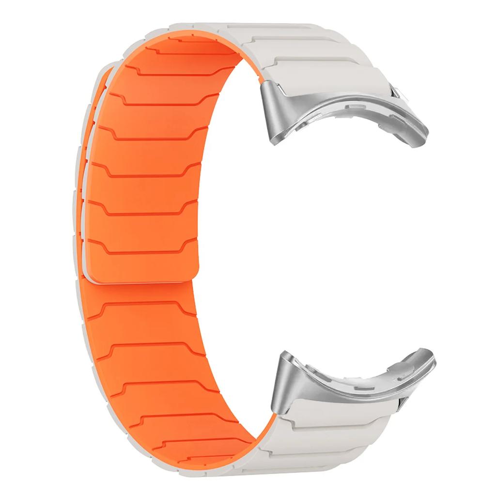 Magnetisk rem for Google Pixel Watch 4 3 2 1 41mm Silikonbånd for Google Pixel Watch 4 3 45mm Armbånd Tilbehør