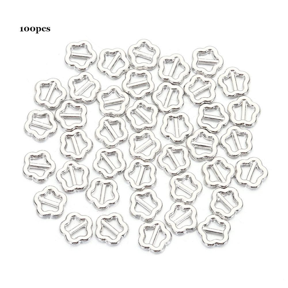 

100pcs Mini Doll Bags Buckles Newest Small Strap Buckles Doll Buttons Shoes Accessories срібний