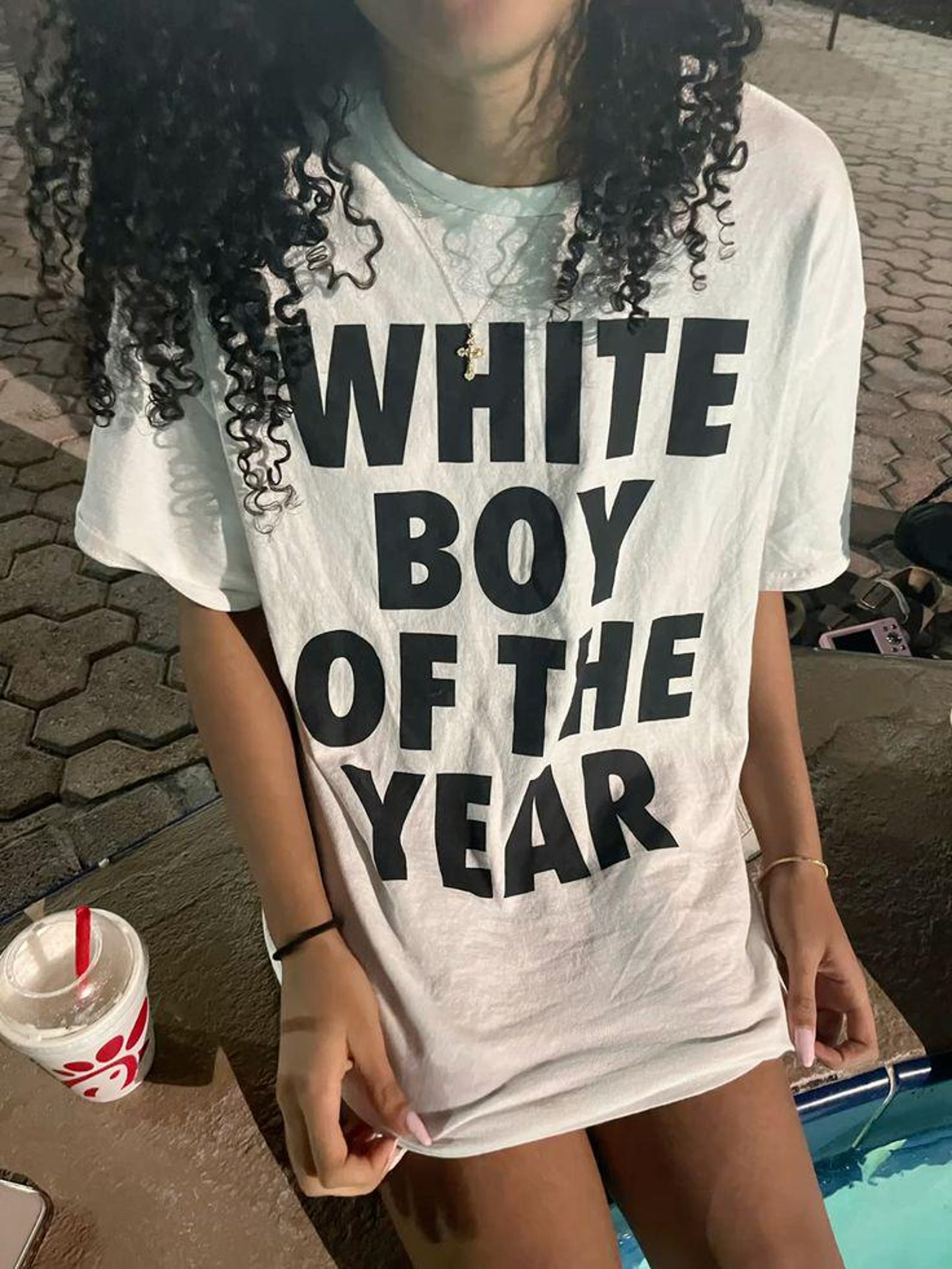 White Boy Of The Year TShirt, Funny Men Shirt, Top Menswear Streetwear Crewneck Graphic Shirt 4XL