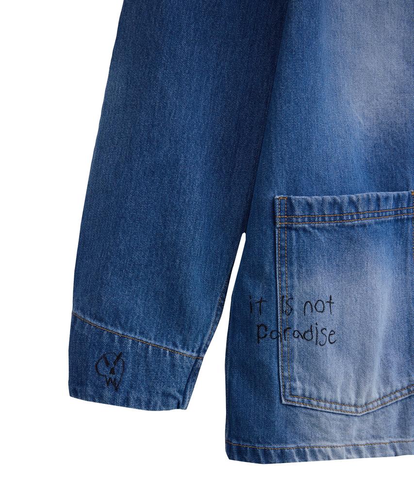 1011 Gallery Cotton Chore Jacket - Washed Blue