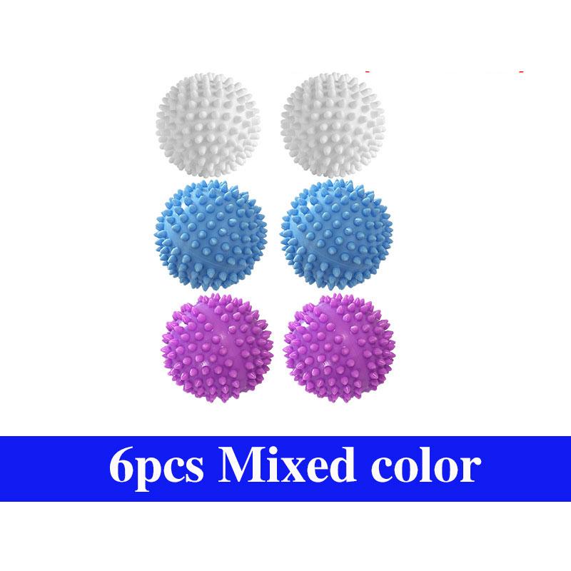1/6pcs Laundry Balls Reusable PVC Solid Cleaning Ball for Remove Dirt Anti-Winding Household Washing Machine Cleaning Tools