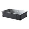70cm Kitchen Sink Undermount Single Bowl Drop-In Basin Stainless Steel Bar