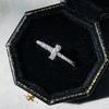 Exquisite Cross Rings With Cubic Zirconia Fashion  Color Women  Wedding Trend Accessories Statement Jewelry