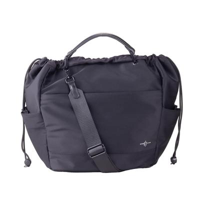 QUAY Tyche 99493 (Black) 2-Way Nylon Bag for Women, Lightweight, A4 Size, Large Capacity, Stylish Design