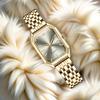 Punk Jewelry Set Unisex Hip Hop Style Exaggerated Thick Chain Rhinestone Decor Golden Color Club Party Performance