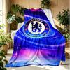 Chelsea F.C Pattern Blanket for Home Decoration, Bed, Sofa, Car Travel, Camping, Suitable for All Seasons, Birthday Christmas Gift