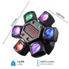 LED Moving Head 80W RGBW 4in1 Mini Six Arm Beam Strobe Light Yellow Flash Dj Bar DMX 512 Remote Control Stage Effect