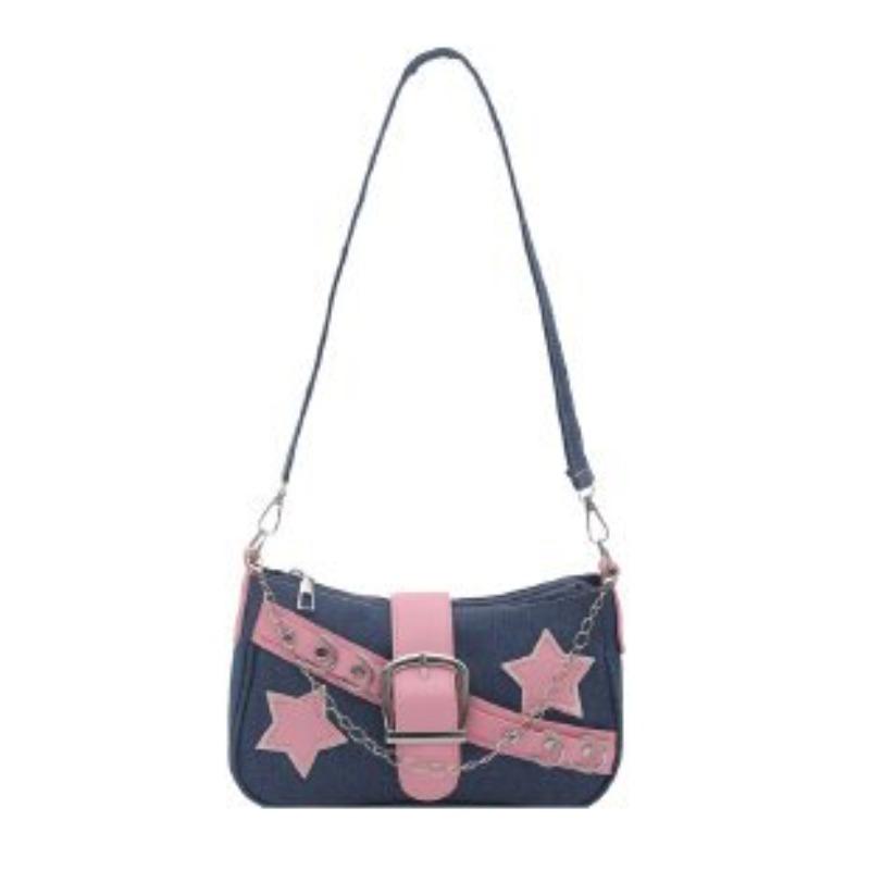

Retro niche simple underarm bag women s new casual fashion hand-to-hand shoulder small square bag one size fits all темно-синього кольору