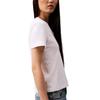 Calvin Klein Soft Breathable Comfortable Solid Color V-Neck Short Sleeve T-Shirt Women Tops Bright-White 40WL279-110