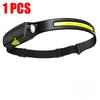 USB Rechargeable LED Sensor Headlamp XPE+COB Headlight Led Head Torch Camping Search Light Head Flashlight for Fishing Lantern